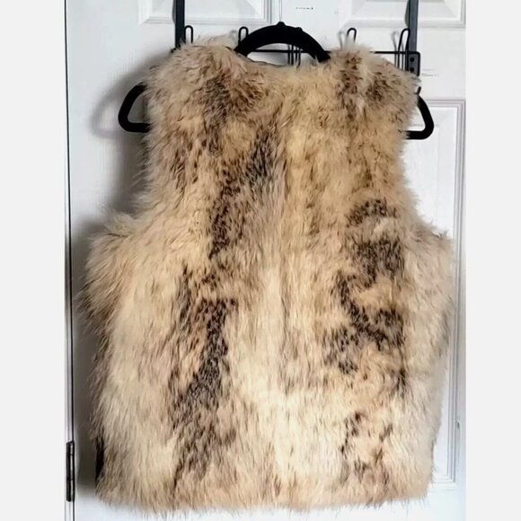 Vintage Handmade Speckled Eastern Coyote Fur Vest Winter Women's M/L 36" Ches - Picture 9 of 14